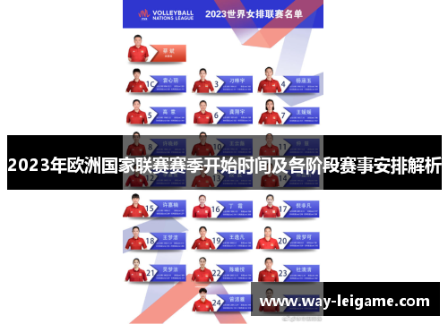 2023年欧洲国家联赛赛季开始时间及各阶段赛事安排解析