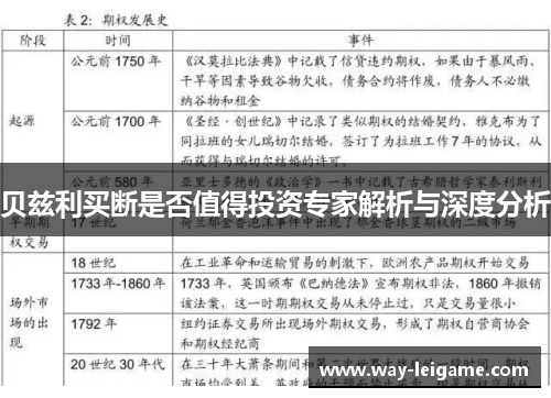 贝兹利买断是否值得投资专家解析与深度分析